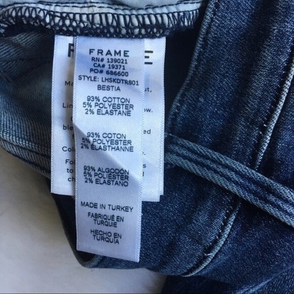 Frame Women's Le High Skinny Side Fray Jeans 30 Winter High Boots High Waist - Picture 12 of 13